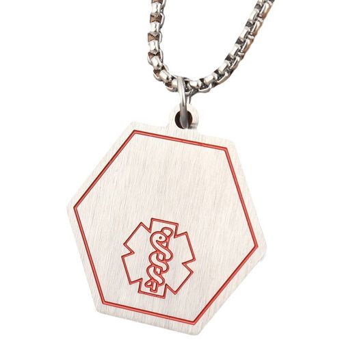 ***COI Titanium Medical Alert Tag Pendant-00022A
