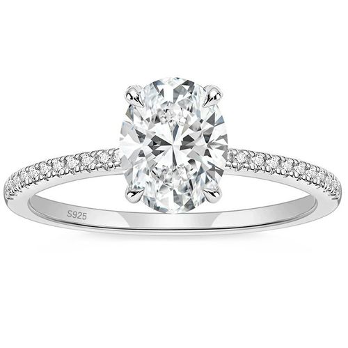 ***COI Sterling Silver 925 Gold Tone/Rose/Silver Solitaire Ring With Cubic Zirconia-00348A