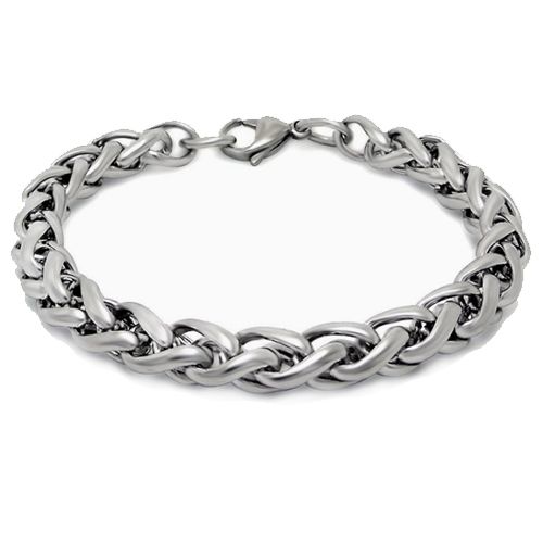 ***COI Titanium Bracelet With Steel Clasp(Length: 8.27 inches)-00708A