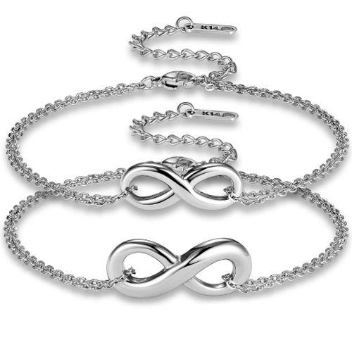***COI Titanium Infinity Bracelet With Steel Clasp(Length: 9.06 inches)-00936A
