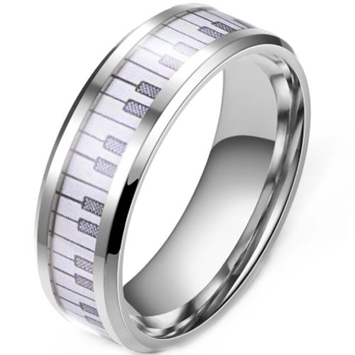 ***COI Titanium Piano Ring-00940A