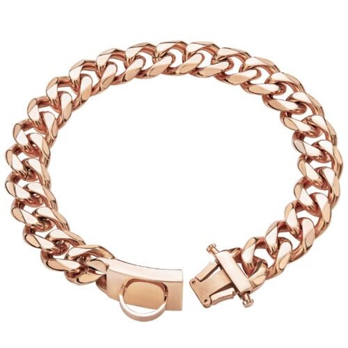 ***COI Titanium Black/Rose/Silver Necklace With Steel Clasp(Length: 26.0 inches)-01253A