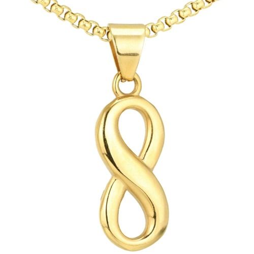 ***COI Titanium Gold Tone/Silver Infinity Pendant-01327A