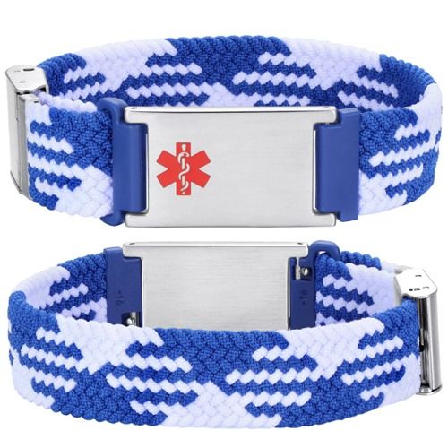 ***COI Titanium Medical Alert Bracelet With Steel Clasp(Length: 8.27 inches)-01402A