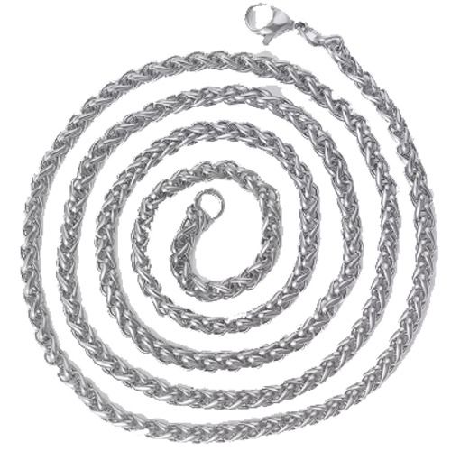 ***COI Titanium Necklace With Stainless Steel Clasp(Length: 19.68 inches)-01448A