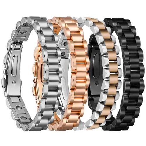 ***COI Titanium Black/Rose/Silver Bracelet With Steel Clasp(Length: 8.27 inches) -01687A