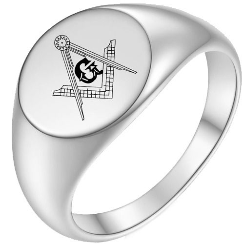 ***COI Titanium Black/Gold Tone/Silver/Rose Masonic Freemason Ring-01735A