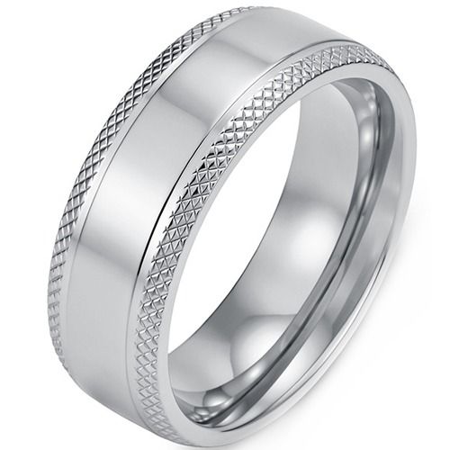 ****COI Titanium Black/Gold Tone/Silver Ring-02218A