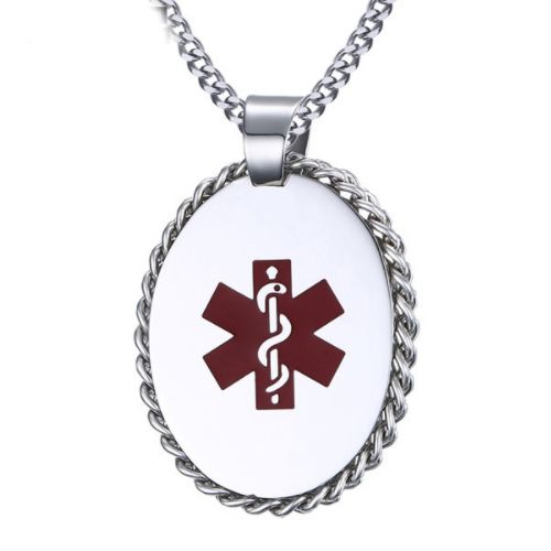 COI Titanium Medical Alert Pendant-5752