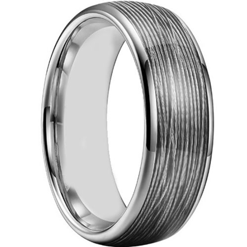 **COI Titanium Dome Court Ring With Meteorite-7271