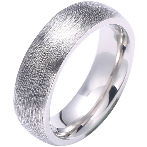 **COI Titanium Satin Finished Matt Dome Court Ring-8040AA