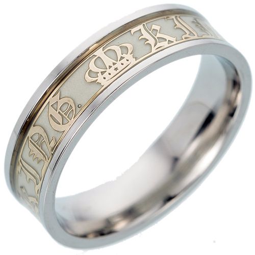 **COI Titanium King/Queen Crown Luminous Ring-8054AA