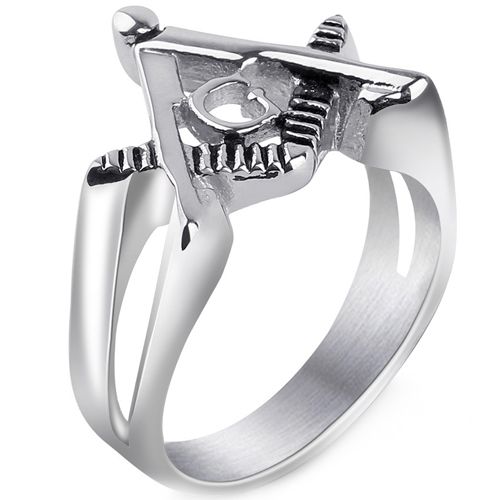 **COI Titanium Masonic Freemason Ring-8217AA