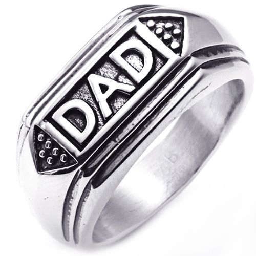 **COI Titanium Black Silver Daddy Ring-9012