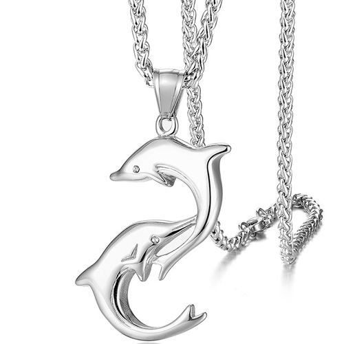 **COI Titanium Dolphin Pendant-9695