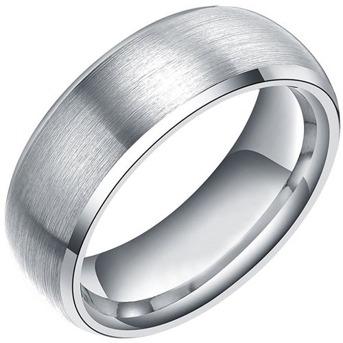 **COI Tungsten Carbide Dome Beveled Edges Ring-9734
