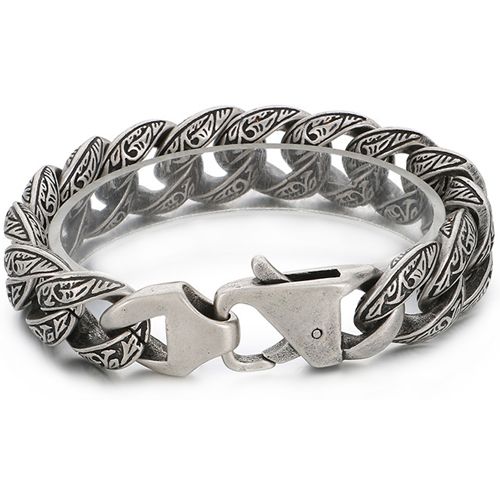 **COI Titanium Black/Gold Tone/Silver Celtic Bracelet With Steel Clasp(Length: 8.27 inches)-9942