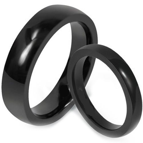 *COI Black Titanium Dome Court Ring - JT1250AA
