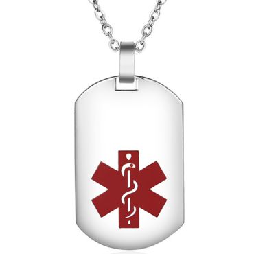 **COI Titanium Medical Alert Pendant-00014A