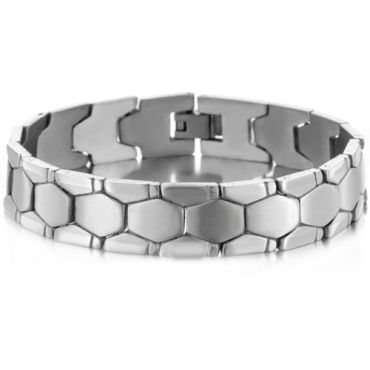 ***COI Titanium Bracelet With Steel Clasp(Length:8.66 inches) -00144A