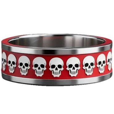 ***COI Titanium Ring With Skull-01300A