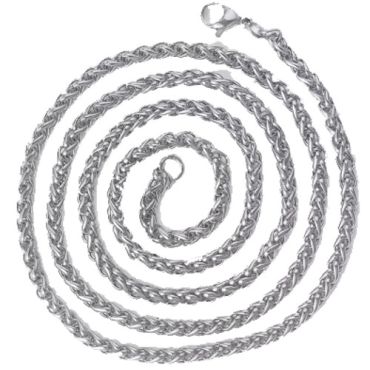 ***COI Titanium Necklace With Stainless Steel Clasp(Length: 19.68 inches)-01448A