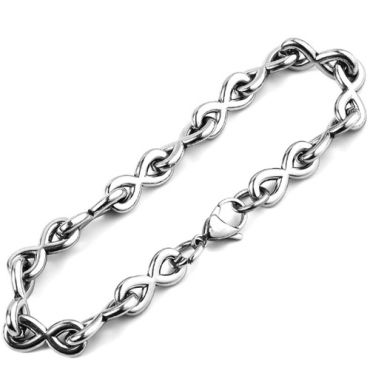 ***COI Titanium Infinity Bracelet With Steel Clasp(Length: 8.66 inches)-01594A