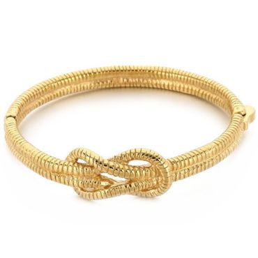 ***COI Titanium Gold Tone/Silver Infinity Bracelet With Steel Clasp(Length: 7.87 inches)-01644A