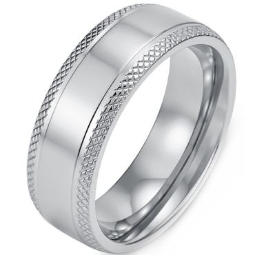 ****COI Titanium Black/Gold Tone/Silver Ring-02218A