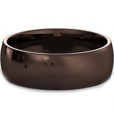 COI Tungsten Carbide Espresso Dome Ring - TG4085(Size US17)