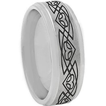 COI Tungsten Carbide Celtic Ring - TG4117(Size US5)