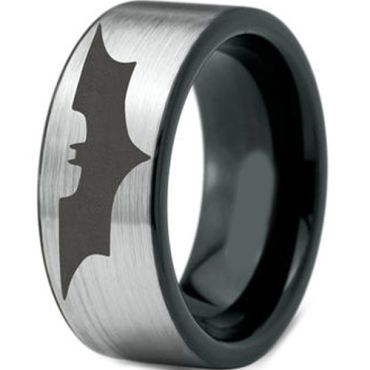 COI Tungsten Carbide Bat Man Ring - TG4570(Size US8/15)