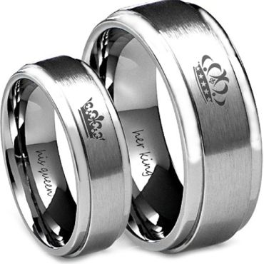 COI Tungsten Carbide Crown Ring-TG4582(US4/7/9.5/10.5/11/12)