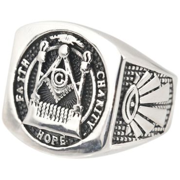 **COI Titanium Masonic Freemason Ring-7987AA