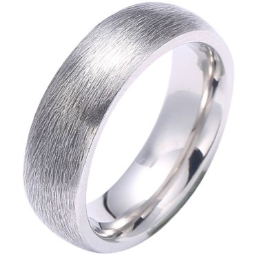 **COI Titanium Satin Finished Matt Dome Court Ring-8040AA