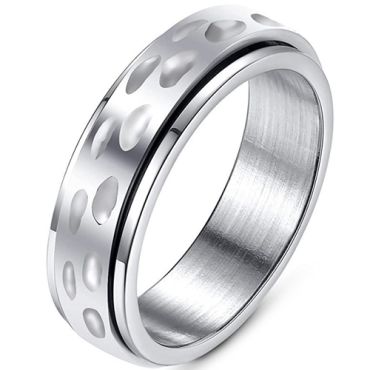**COI Titanium Couple Step Edges Wedding Band Ring-8146AA