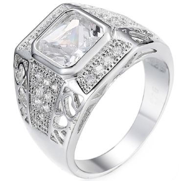 **COI Titanium Ring With Cubic Zirconia-8745AAA