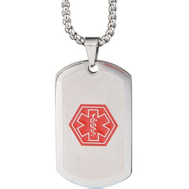 **COI Titanium Medical Alert Tag Pendant-9715