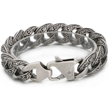 **COI Titanium Black/Gold Tone/Silver Celtic Bracelet With Steel Clasp(Length: 8.27 inches)-9942