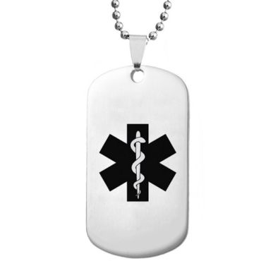 **COI Titanium Medical Alert Tag Pendant-9970
