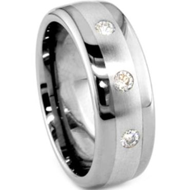 COI Titanium Wedding Band Ring - JT167(Size US4.5)