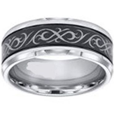 COI Titanium Ring With Black Pating - JT2193(Size 88mm)