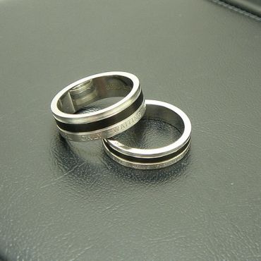 COI Titanium Only waiting for you Ring - JT955(SIZE:#US6)