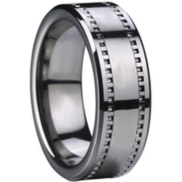 (Limited Offer!)COI Tungsten Carbide Ring-TG2468(US7)