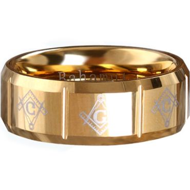 COI Tungsten Carbide Masonic Ring - TG289A(Size US16)