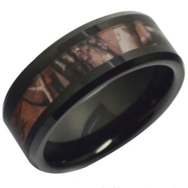 COI Tungsten Carbide Camo Ring - TG3750(Size US9.5)