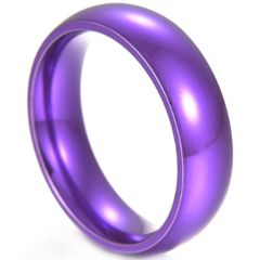 ***COI Purple Titanium Dome Court Ring-01068A