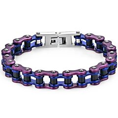 ***COI Titanium Ceramic Bracelet With Steel Clasp(Length: 9.06 inches)-01164A