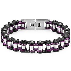 ***COI Titanium Ceramic Bracelet With Steel Clasp(Length: 8.27 inches)-01165A