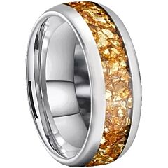 ***COI Titanium Citrine Dome Court Ring-01174A